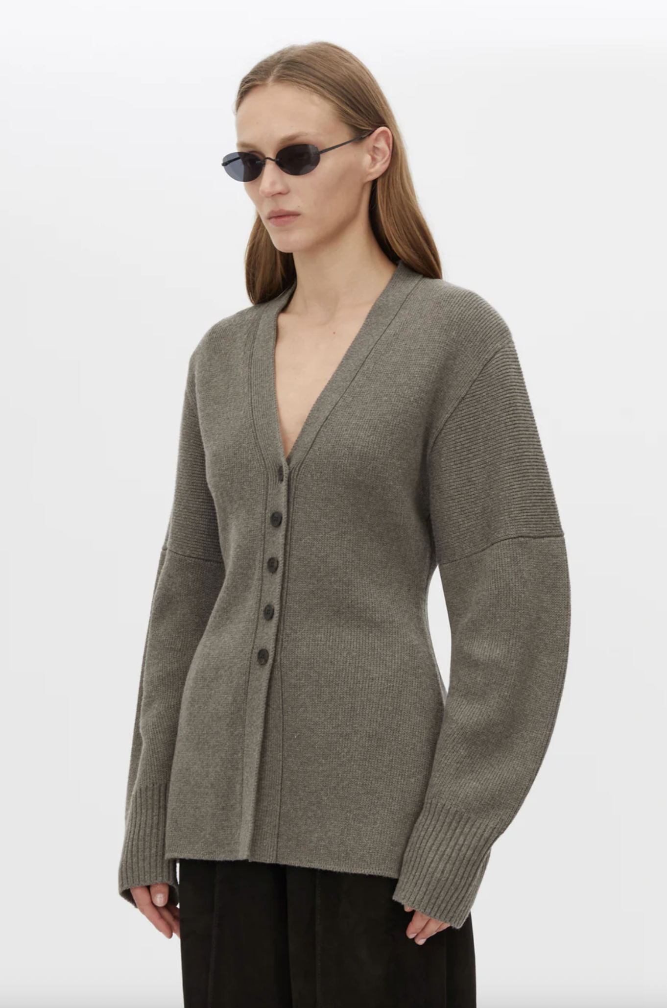 Camilla and Marc Crawford Knit Cardigan - Squirrel
