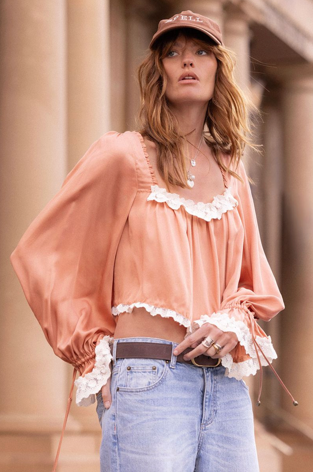 Spell Poison Peach Blouse - Rose