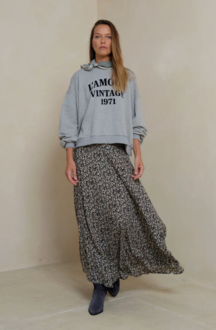 Lilya Romany Skirt Chelsea - Floral Navy