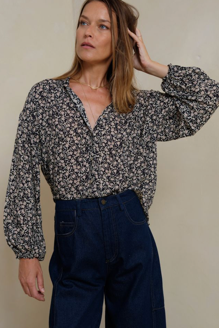 Lilya Solace Shirt Chelsea - Floral Navy