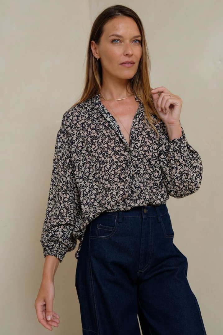 Lilya Solace Shirt Chelsea - Floral Navy