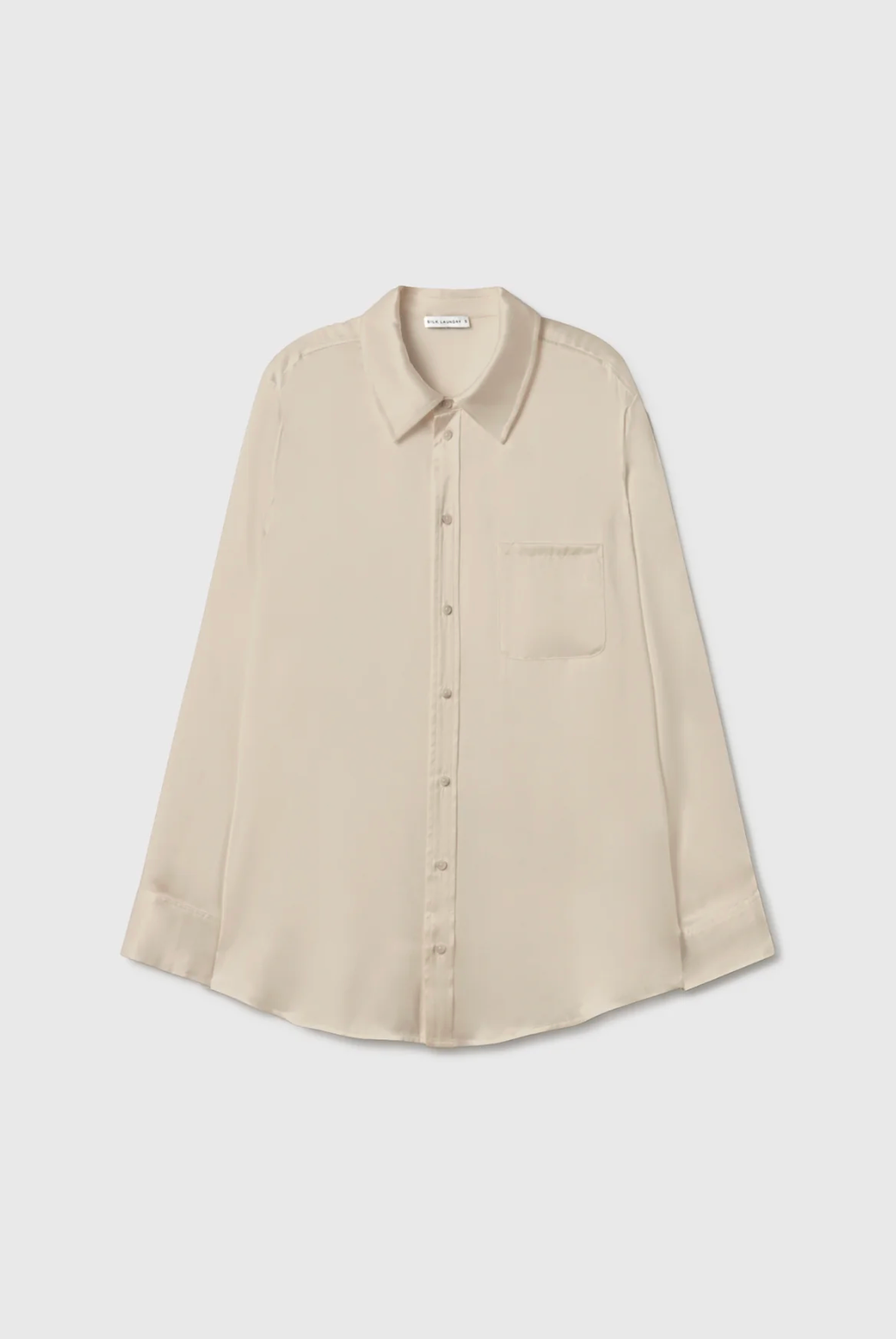 Silk Laundry Boyfriend Shirt - Hazelnut