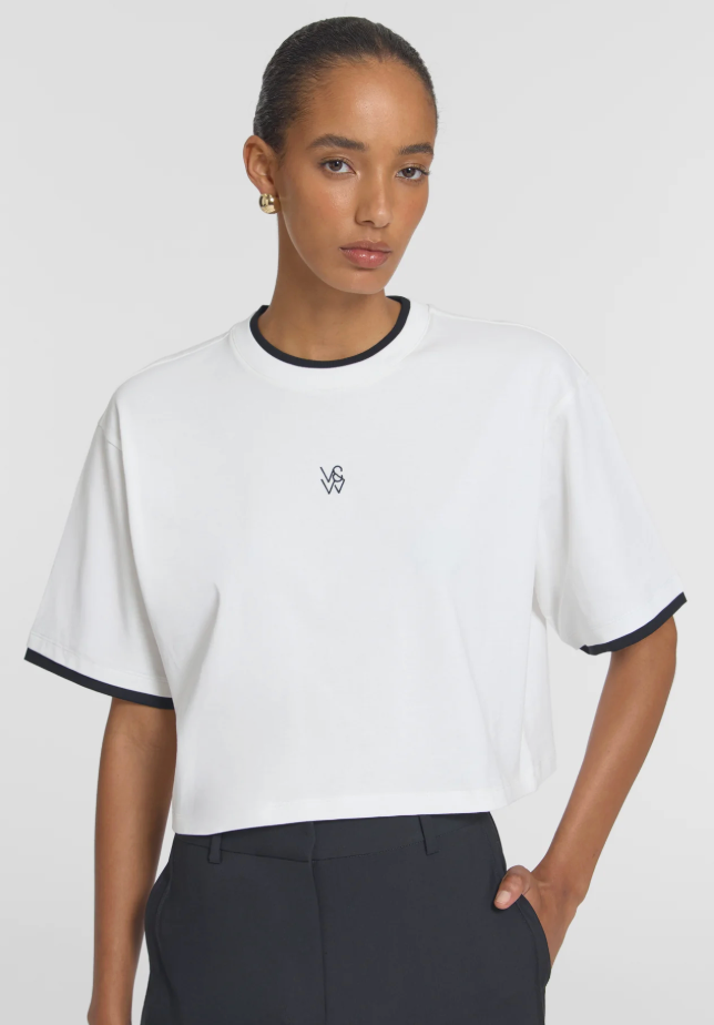Viktoria & Woods Drexel Tee - White/Black