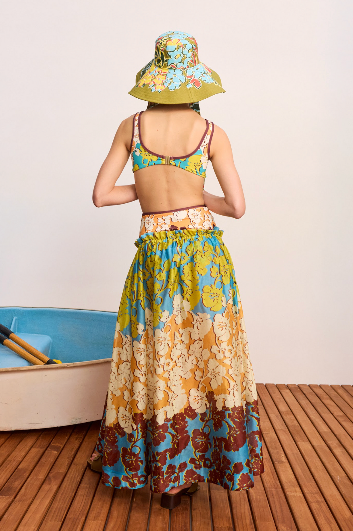 Alemais Splice Midi skirt