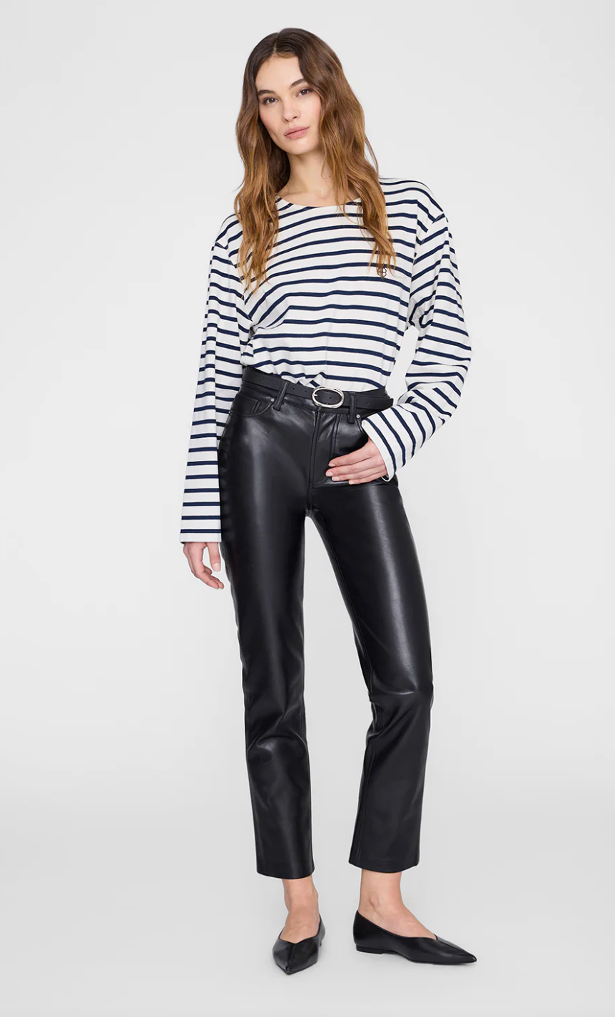 Anine Bing Newton Tee - Navy Stripe