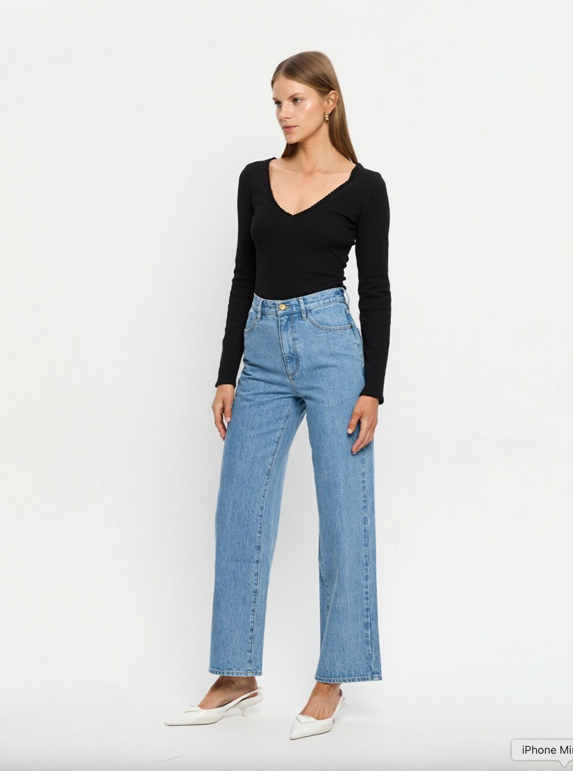 Kivari Tallulah V neck Top - Black