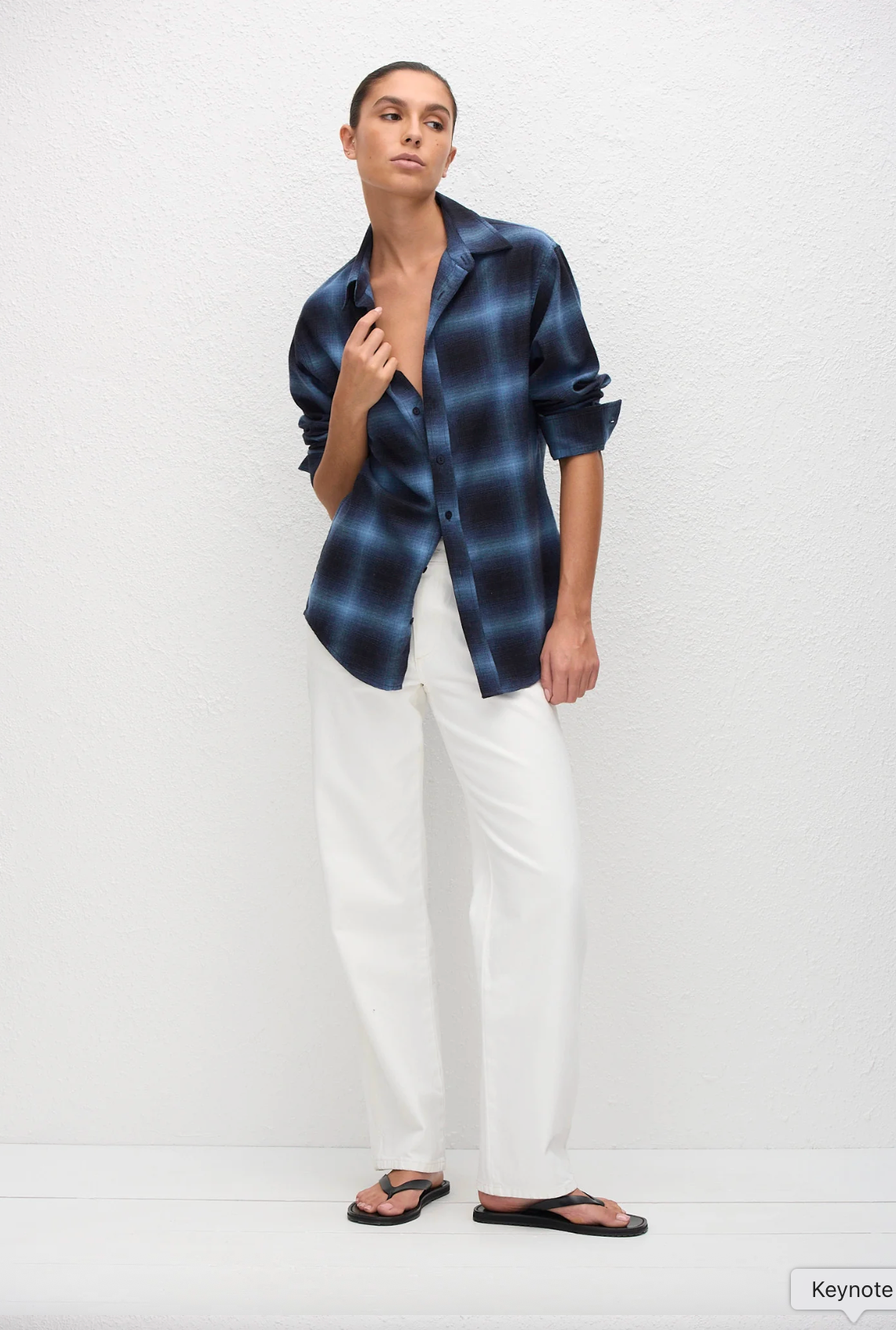 Matteau Flannel Shirt - Midnight Check