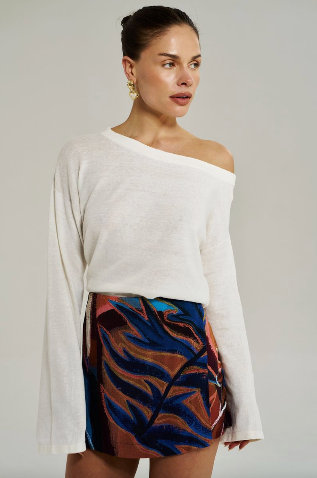Summi Summi Lola L/S Knit - Vintage White