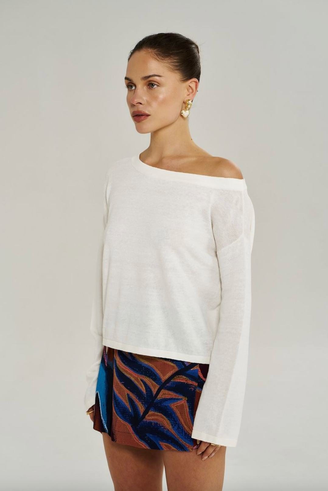 Summi Summi Lola L/S Knit - Vintage White