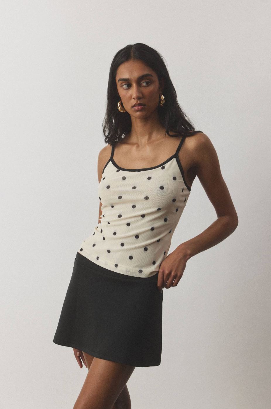 With Harper Lu Mini Skirt - Black