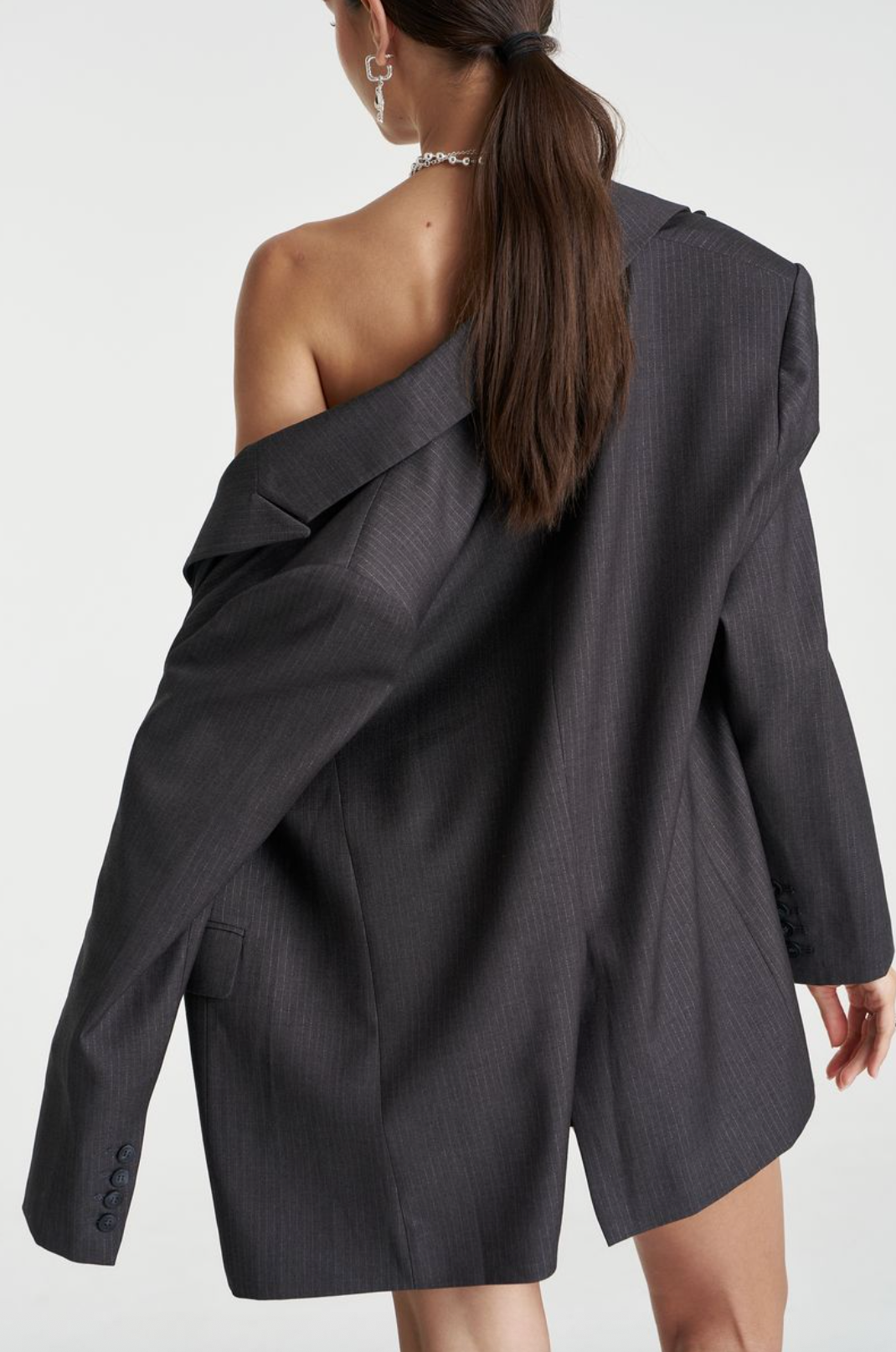 Summi Summi OS Blazer - Grey Glimmer