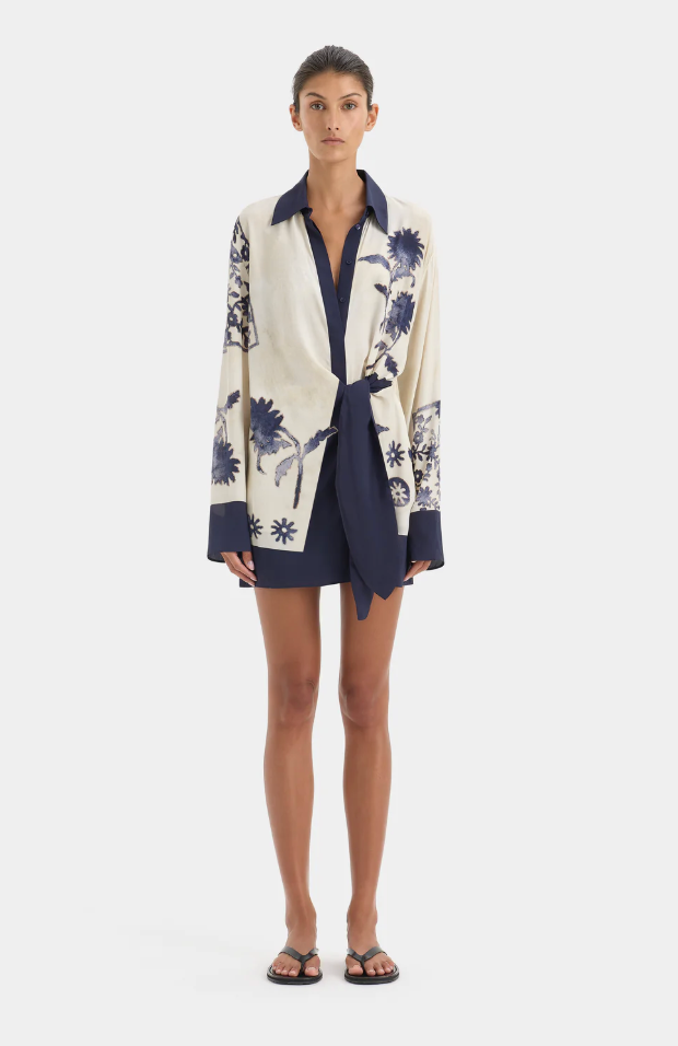 SIR. Phillipa Shirt Dress - Midnight