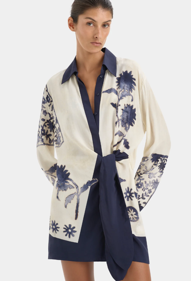 SIR. Phillipa Shirt Dress - Midnight