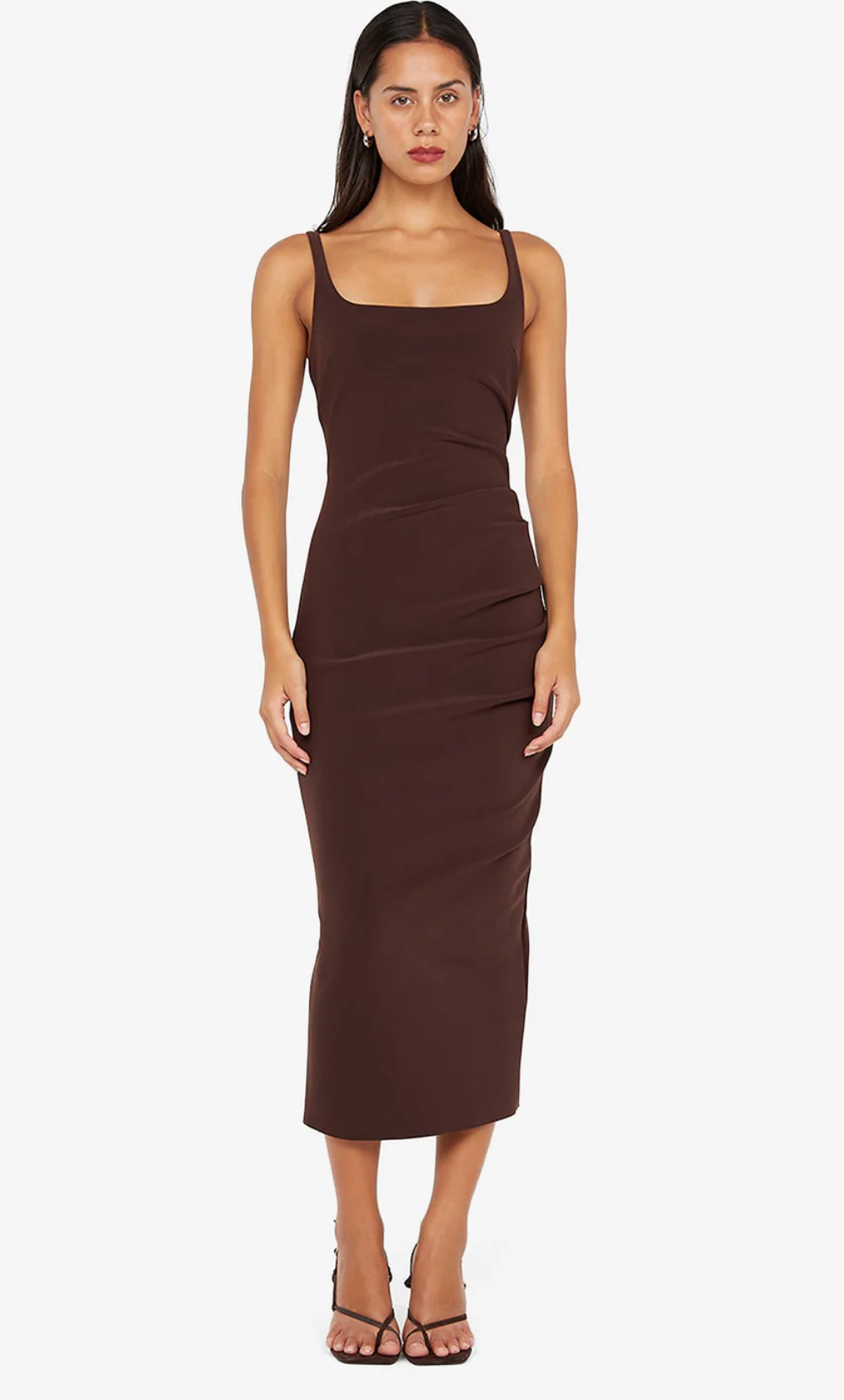 Bec and Bridge Karina Tuck Midi Dress - Sangria