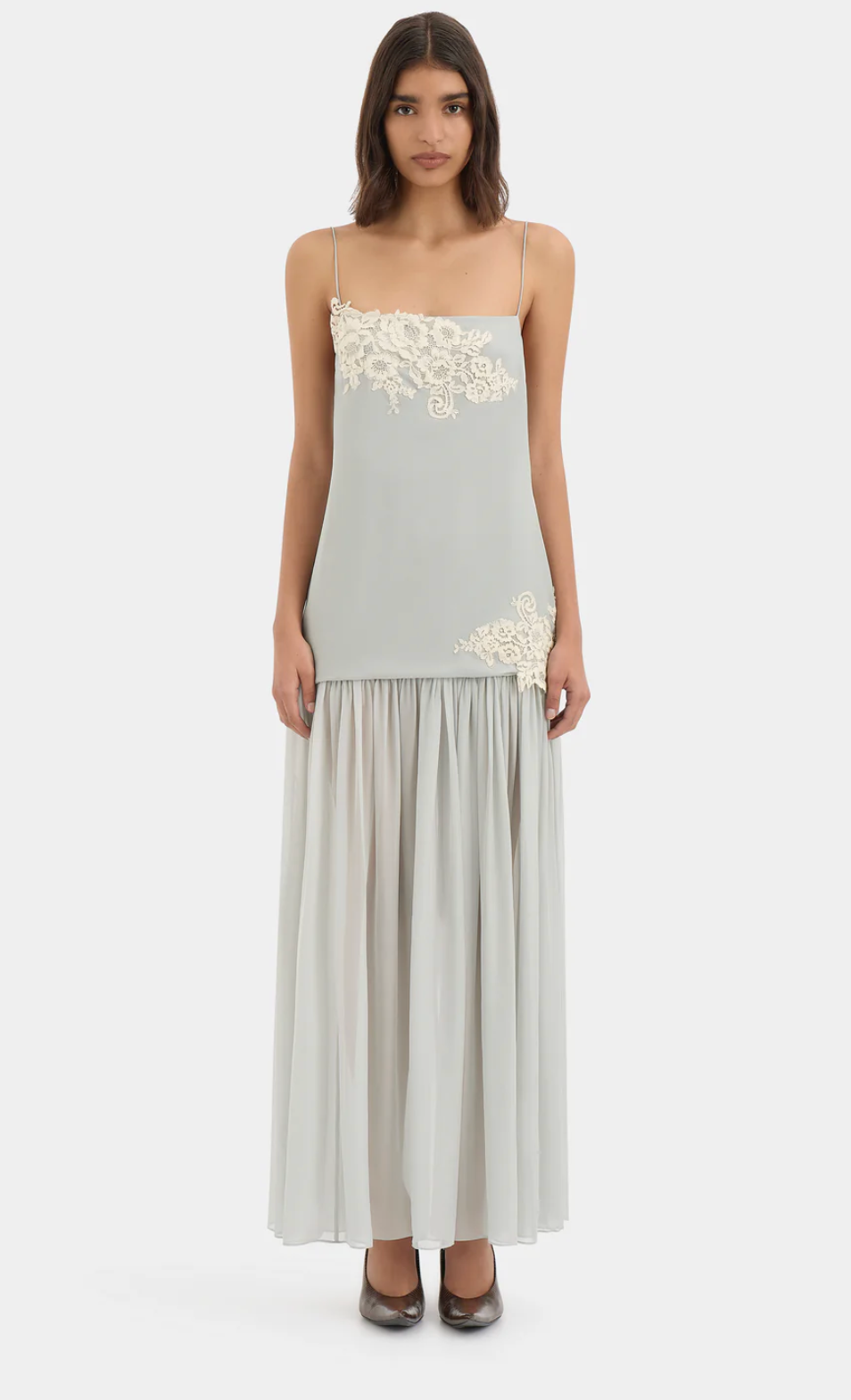 SIR. Noria Tiered Gown - Powder Blue