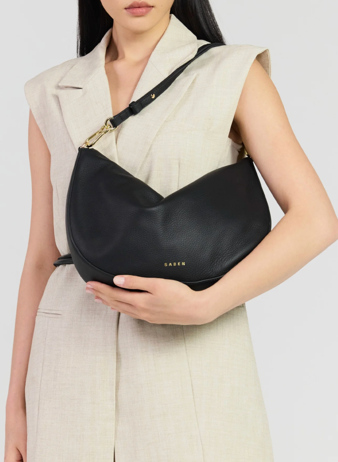 Saben Noa Shoulder Bag - Black