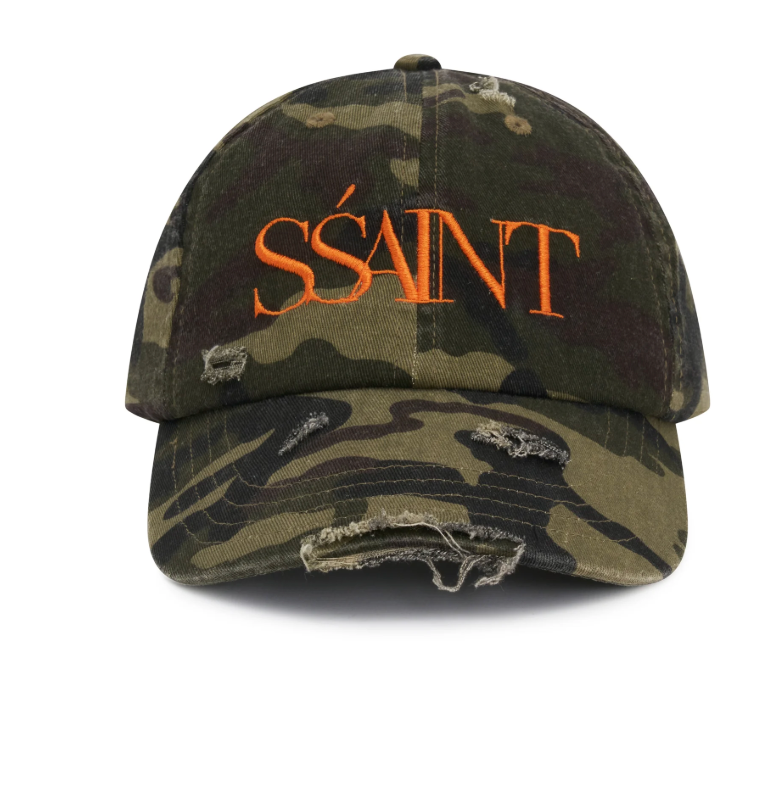 SSaint Camo Dad Cap