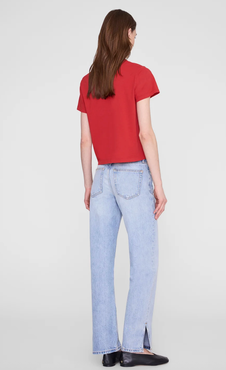 Anine Bing Shelley Tee - Tango Red