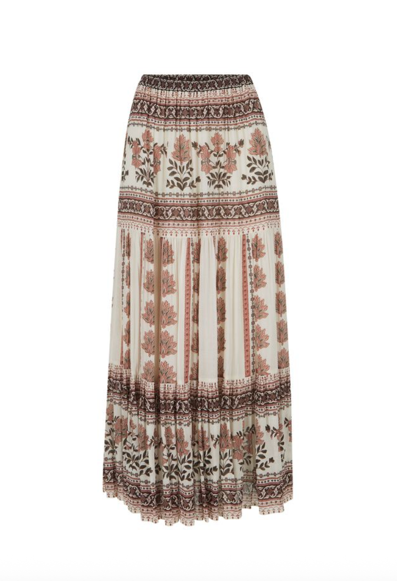 Spell Petalwood Midi Skirt - Dusty Rose