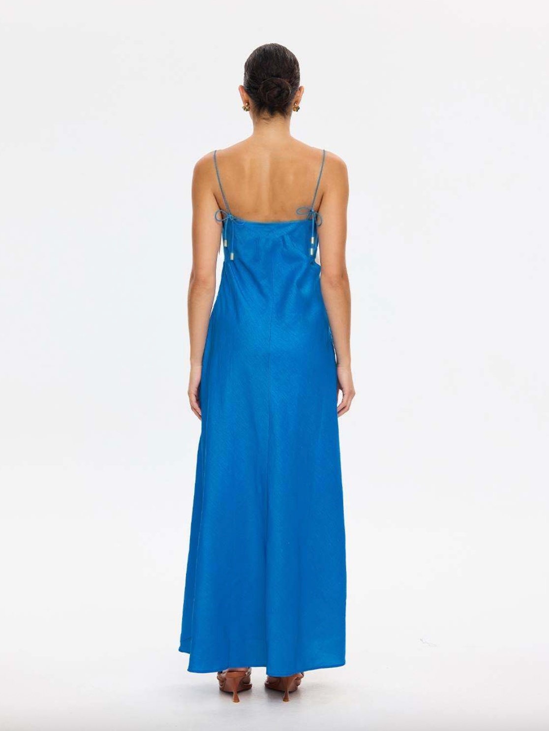Kivari Fleur Maxi Dress - Blue Ivory