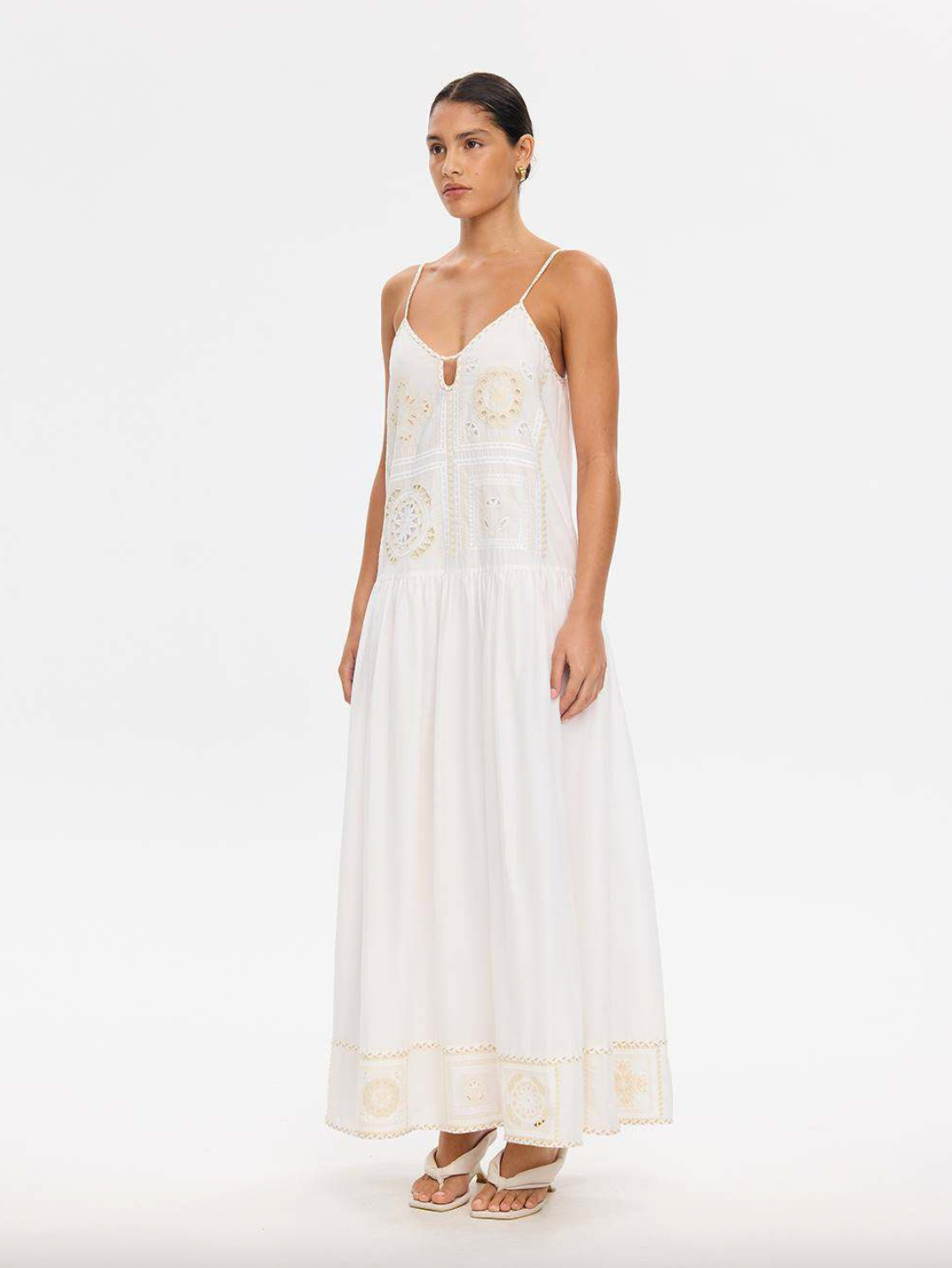Kivari Delfie Maxi Dress - Ivory
