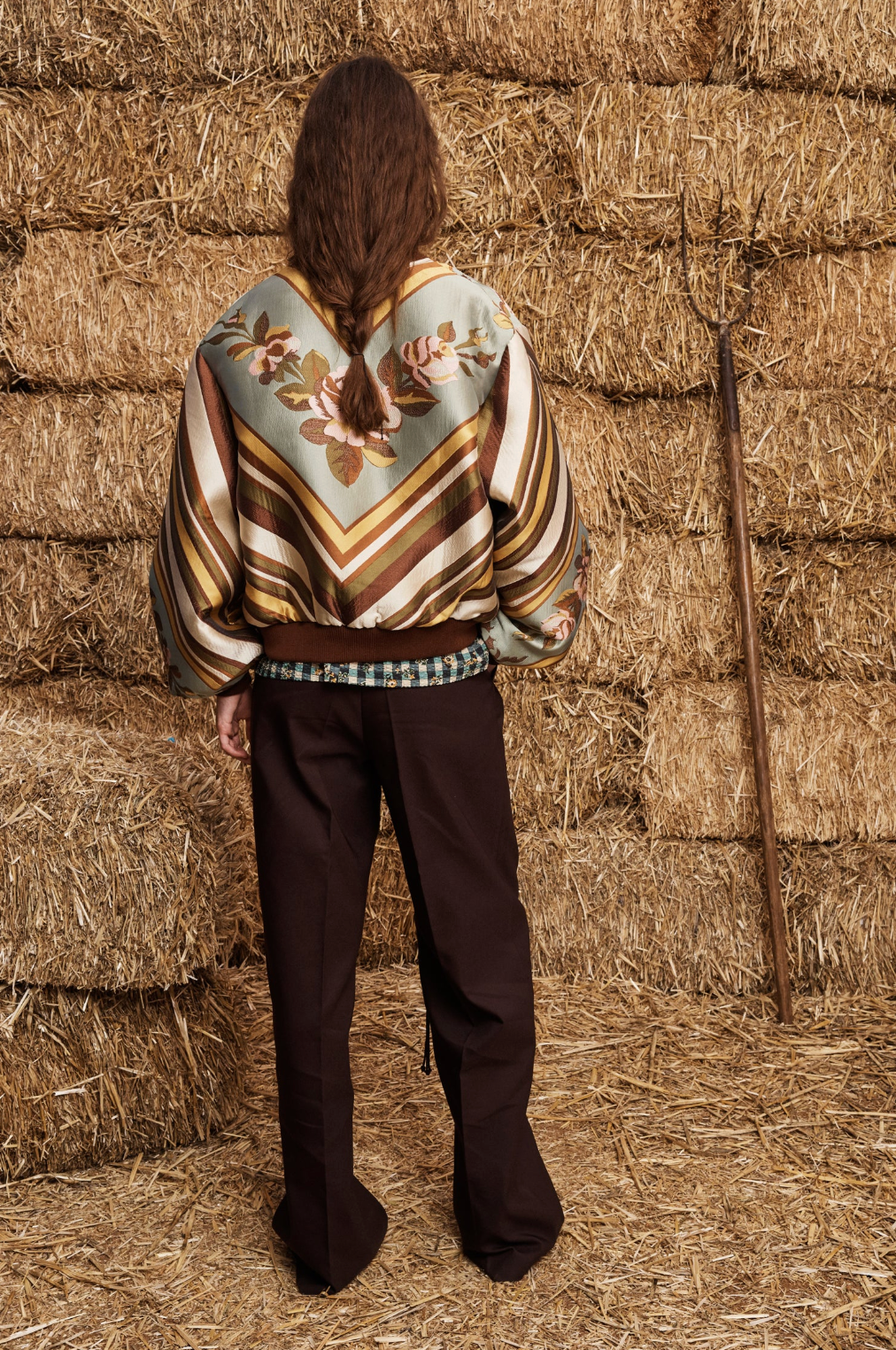 Alemais La Rosa Jacquard Bomber Jacket