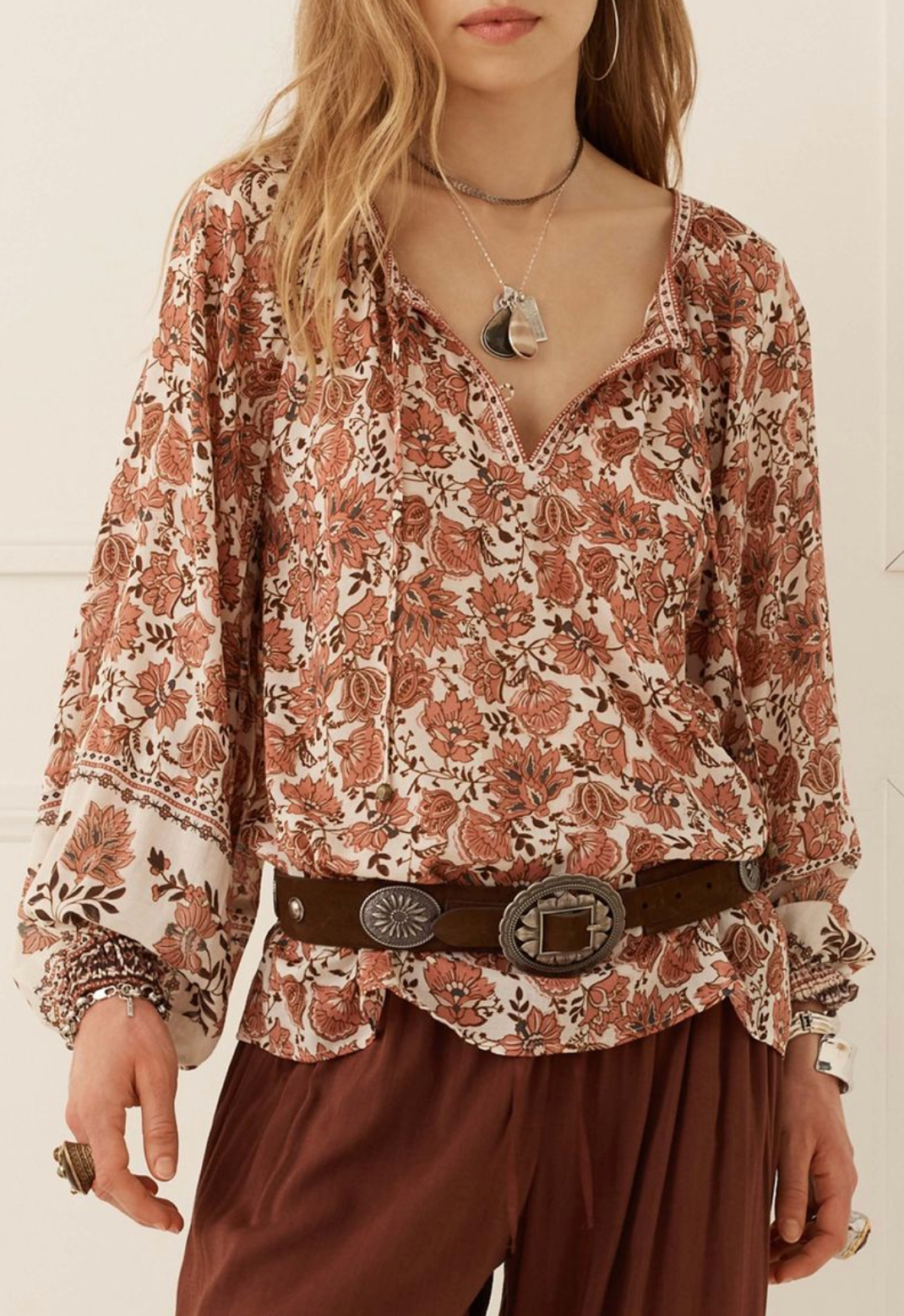 Spell Clandestine Suede Belt - Chocolate