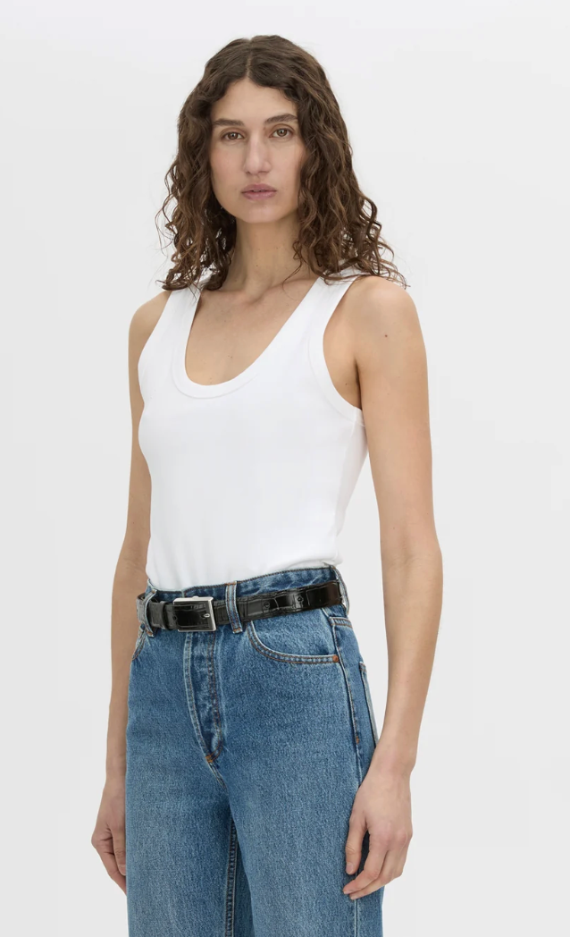 Camilla and Marc Alba Rib Tank - White