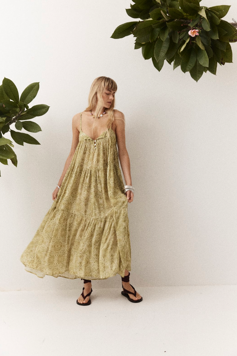 Kinga Csilla Viper Neroli Maxi Dress