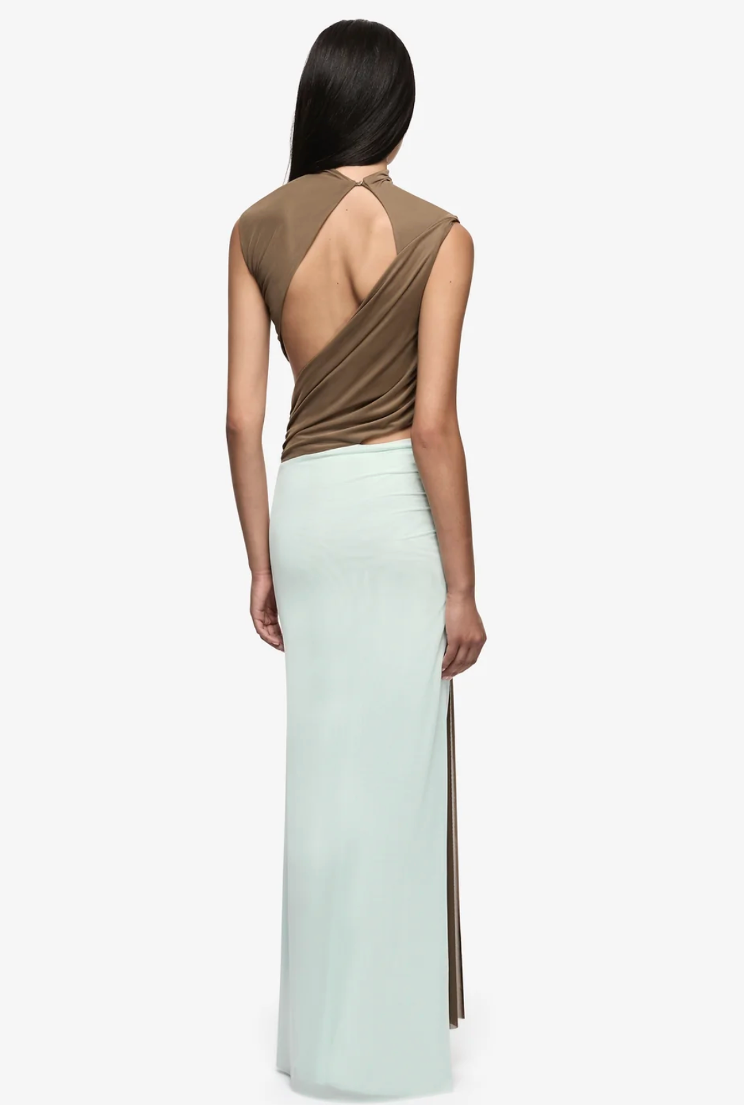 Bec and Bridge Conni Maxi Dress - Taupe/Spearmint