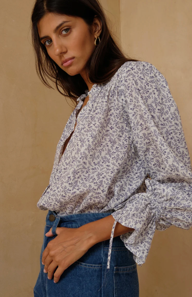 Lilya Mohave Blouse - Provence Floral Ivory