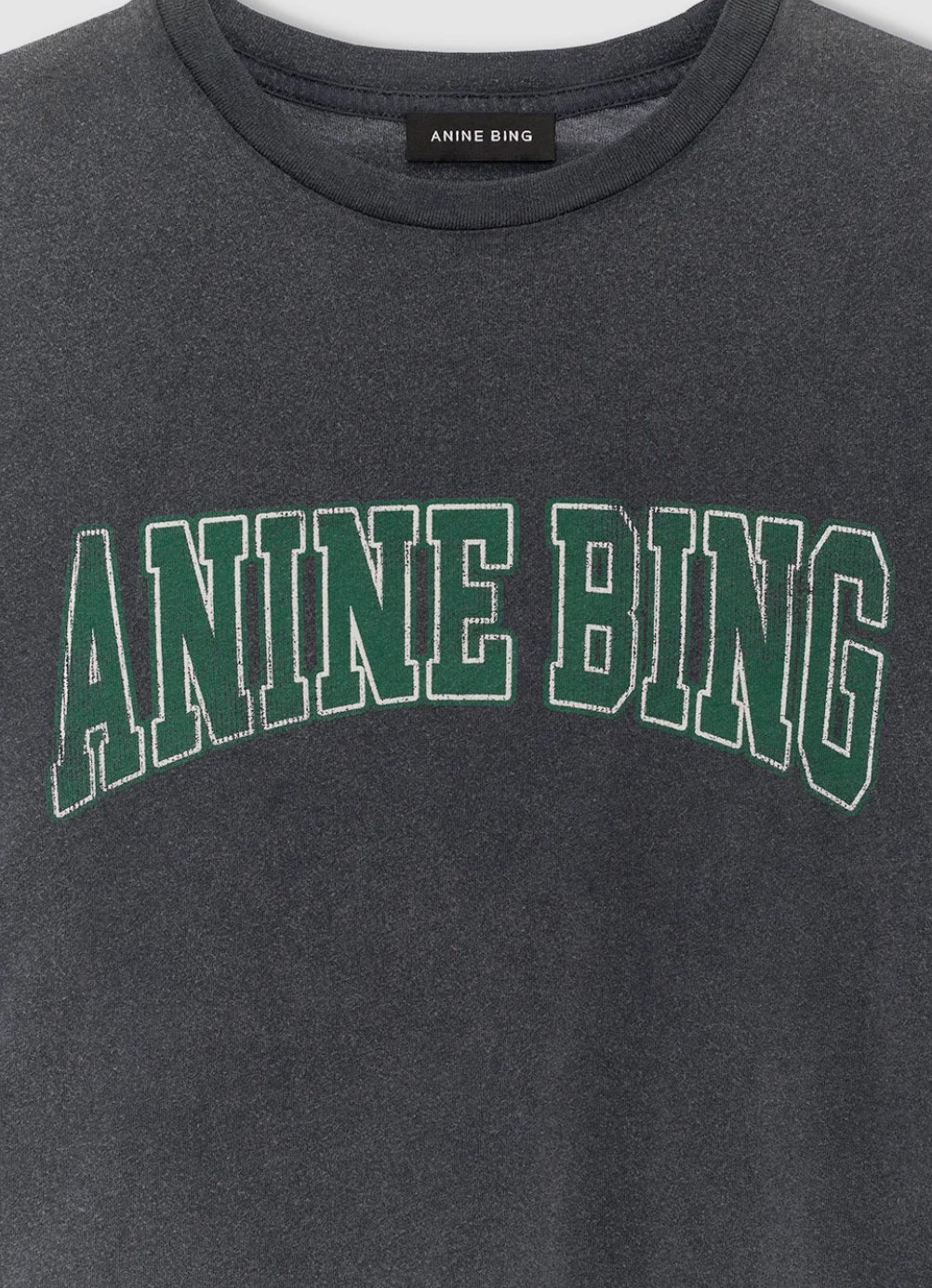 Anine Bing Shelley Tee - Washed Black