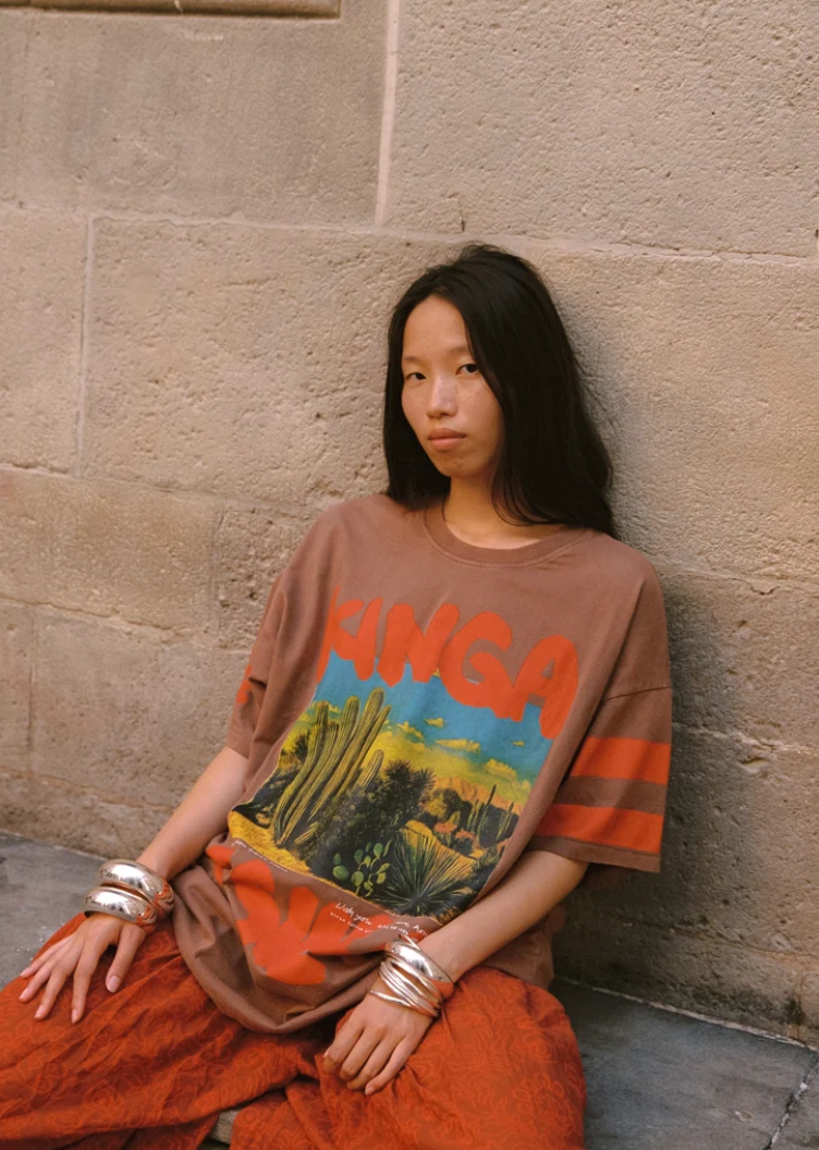 Kinga Csilla Rexd Cactus OG Tee - Rusty Red