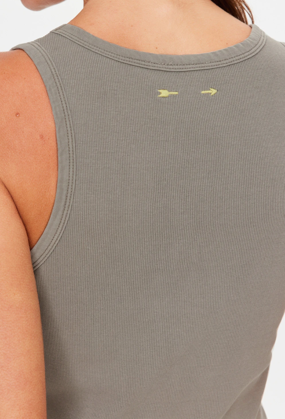 The Upside Bangalow Scoop Tank Top - Washed Sage
