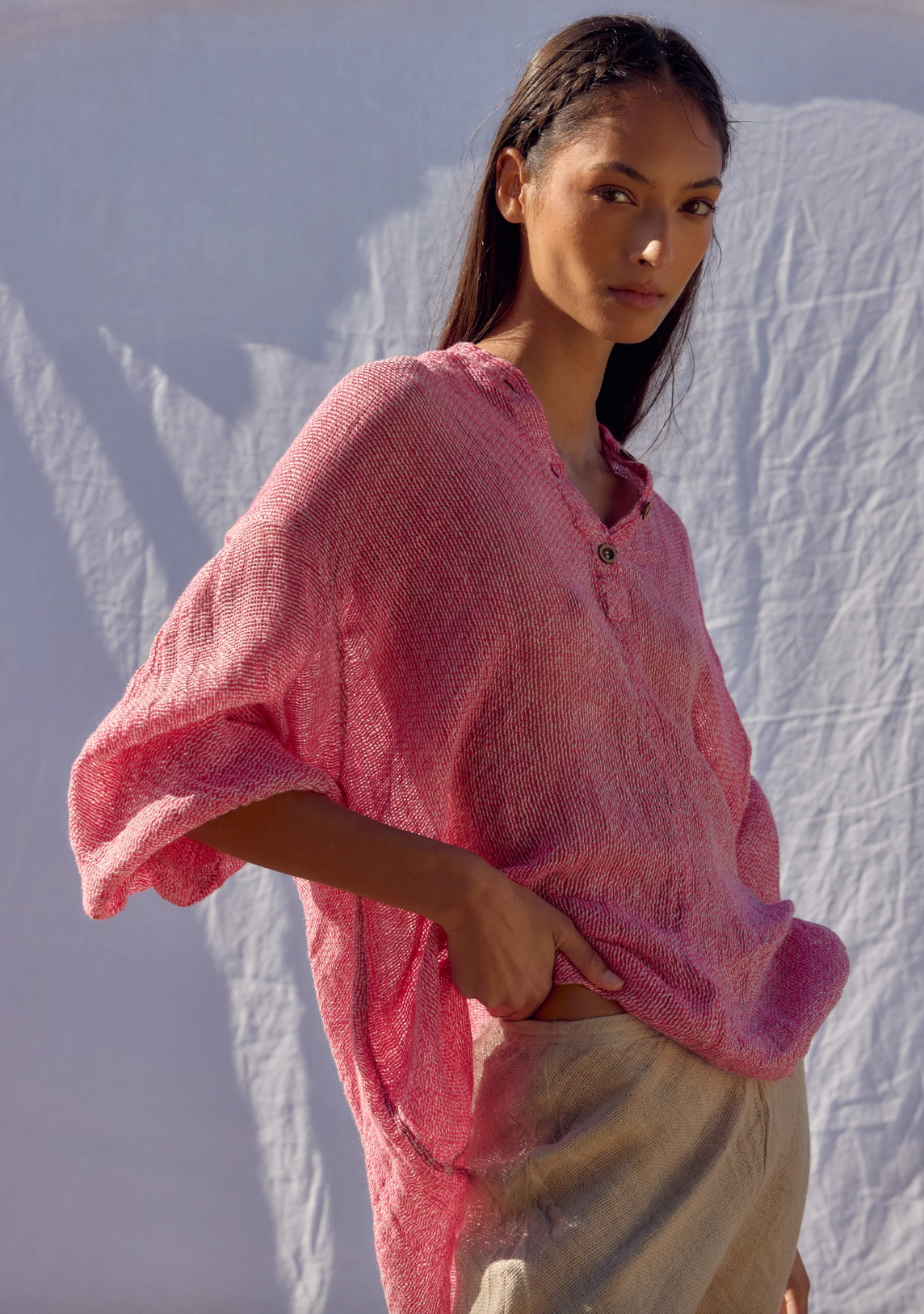 Estilo Sampatico Shirt - Rete Fuchsia