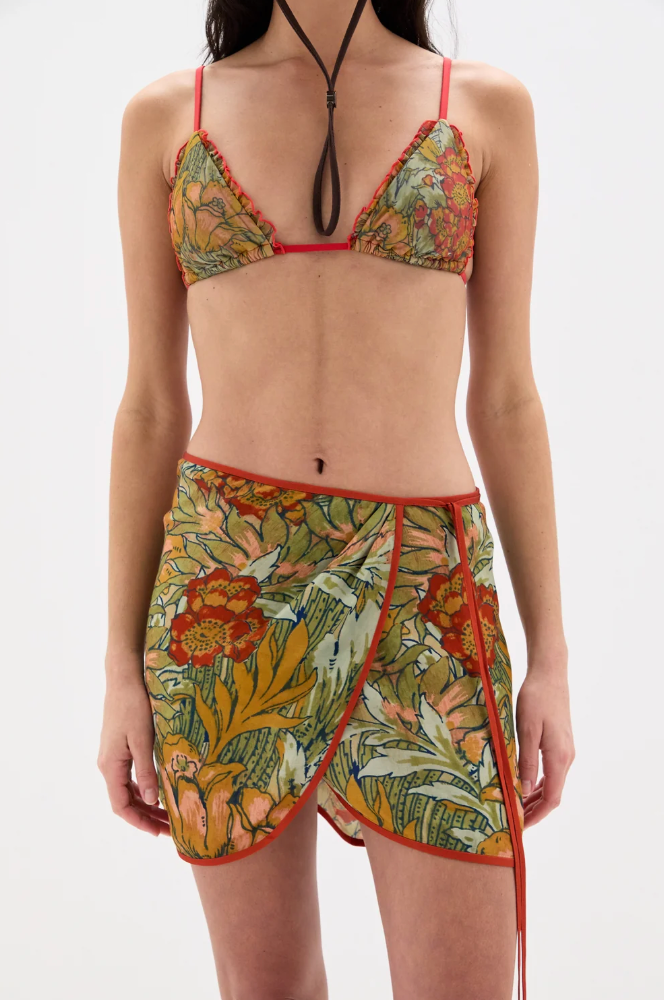 SIR. Eliana Mini Sarong - Aliera Floral Mint