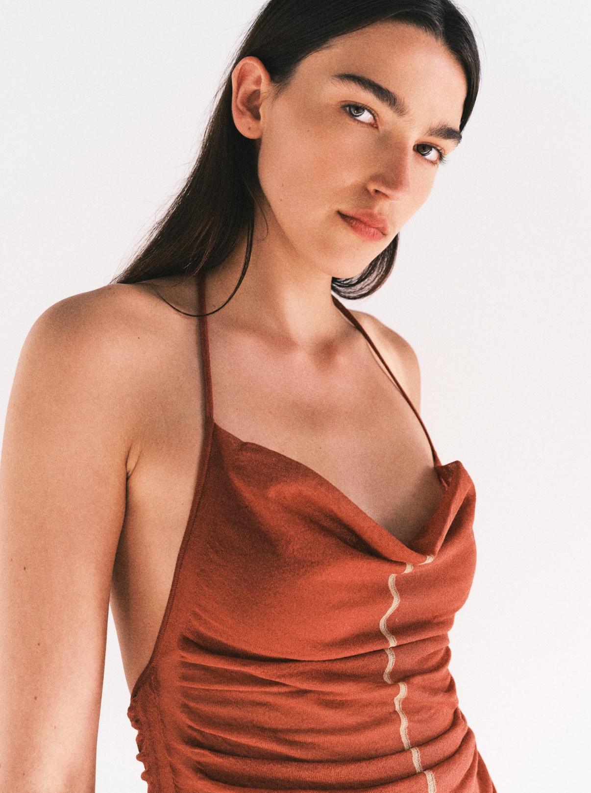 Nagnata Sienna Halter Top - Clay