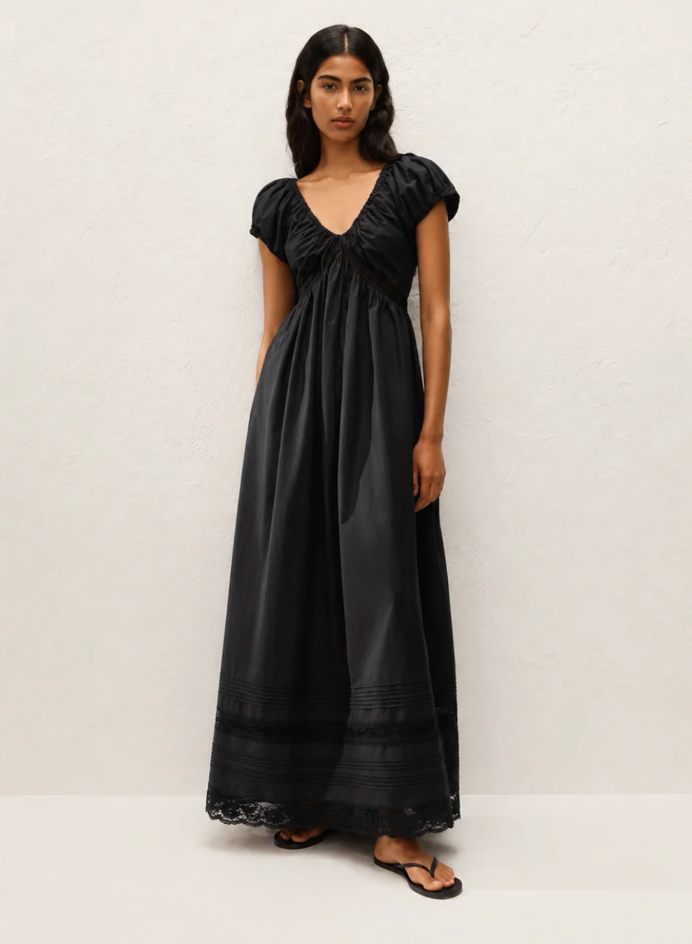 Faithful The Brand The Elodia Maxi Dress Mia Lace - Black