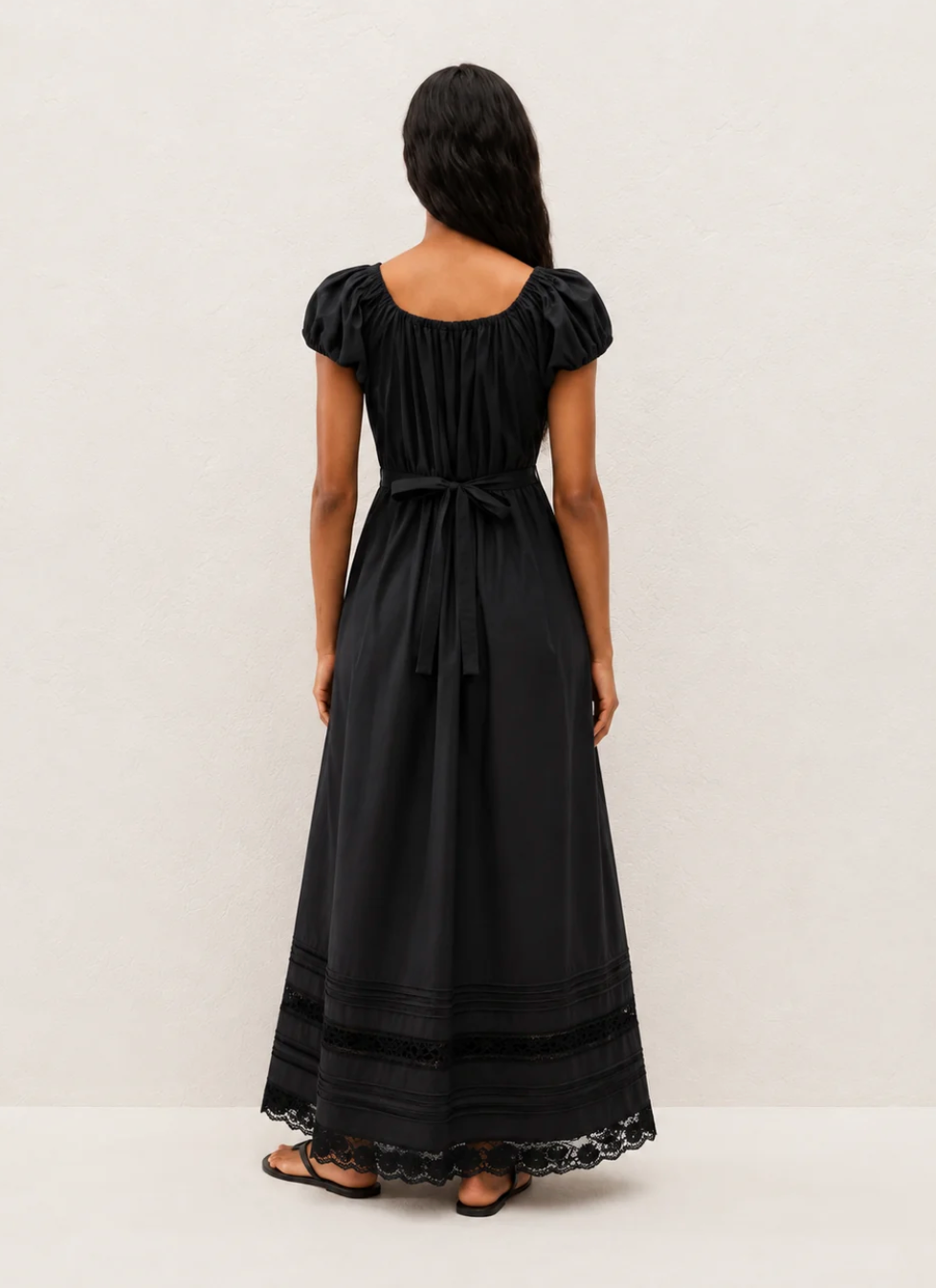 Faithful The Brand The Elodia Maxi Dress Mia Lace - Black