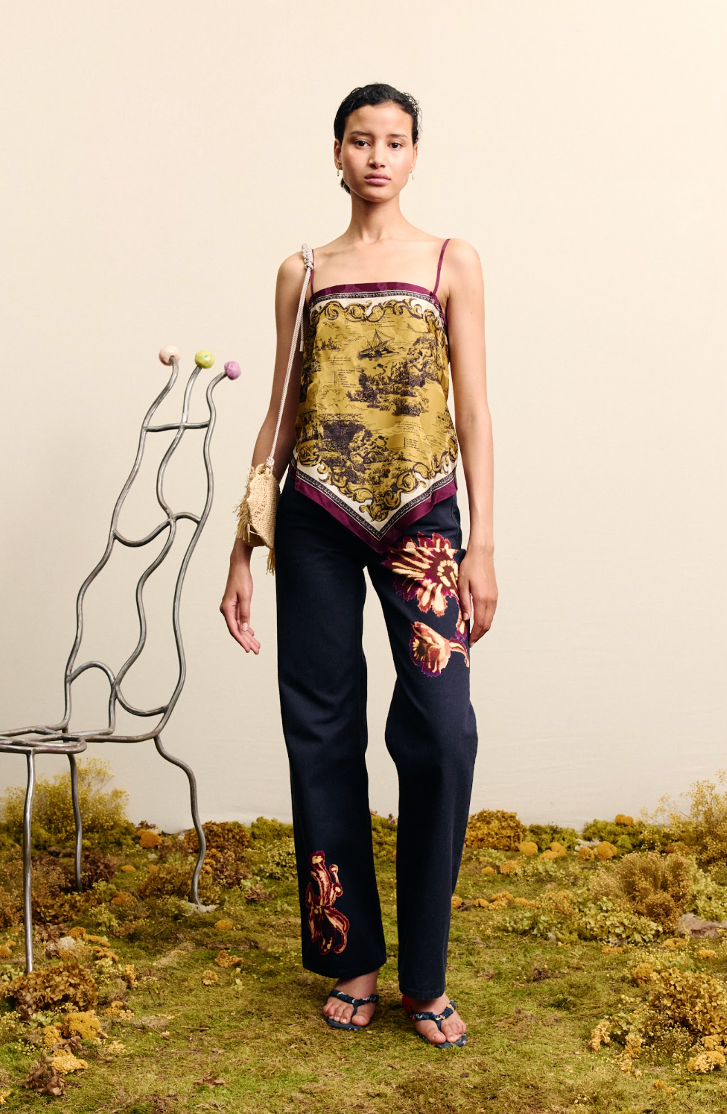 Alemais Martos Scarf Top
