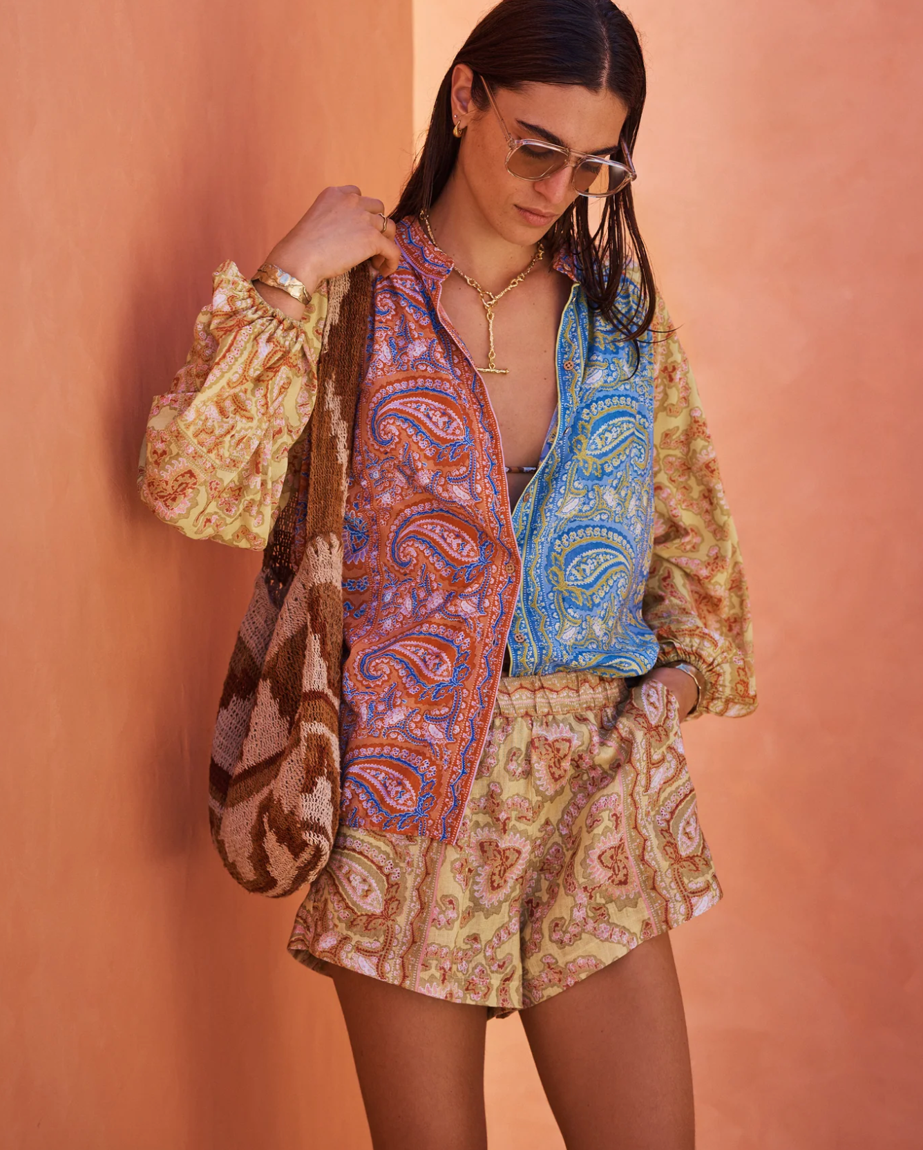 Boteh Caravane Swing Blouse - Mesa Patchwork