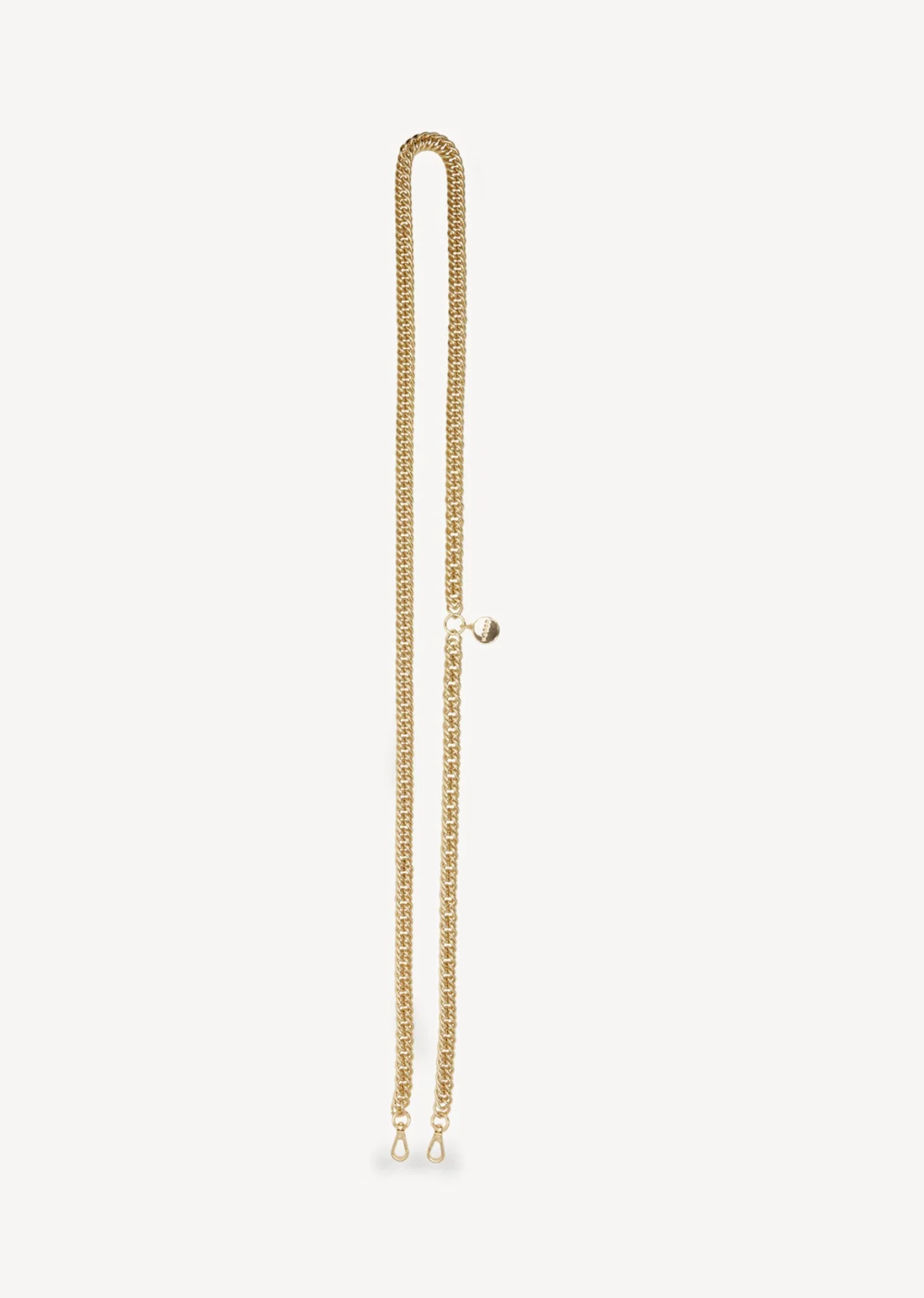 Saben Feature Shoulder Strap - Gold Curb