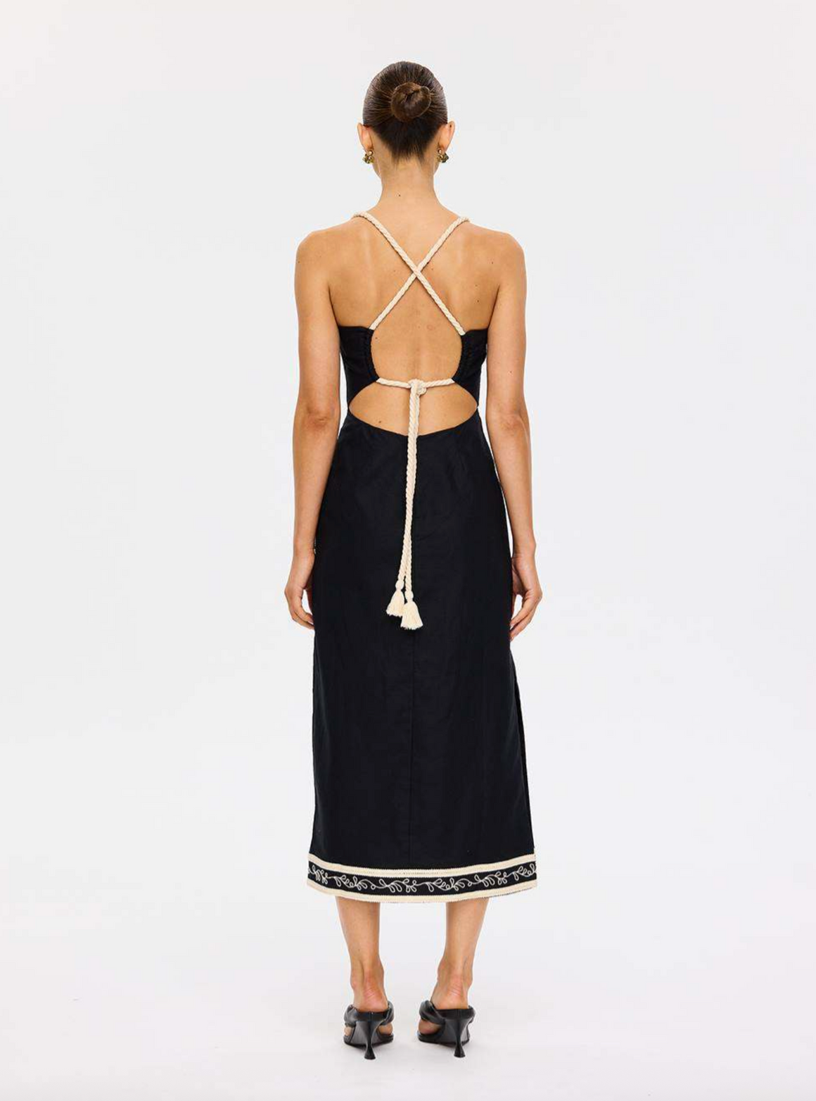 Kivari Zaria Midi Dress - Black