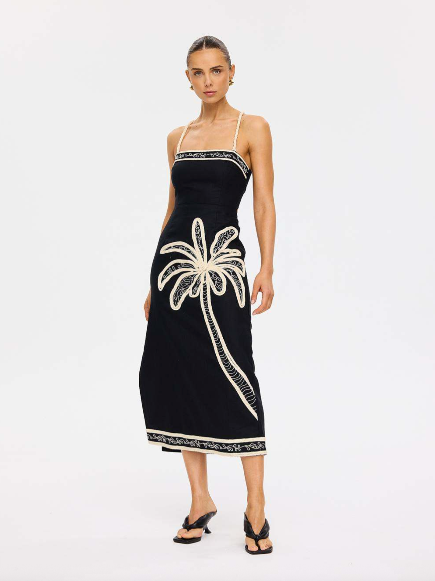 Kivari Zaria Midi Dress - Black