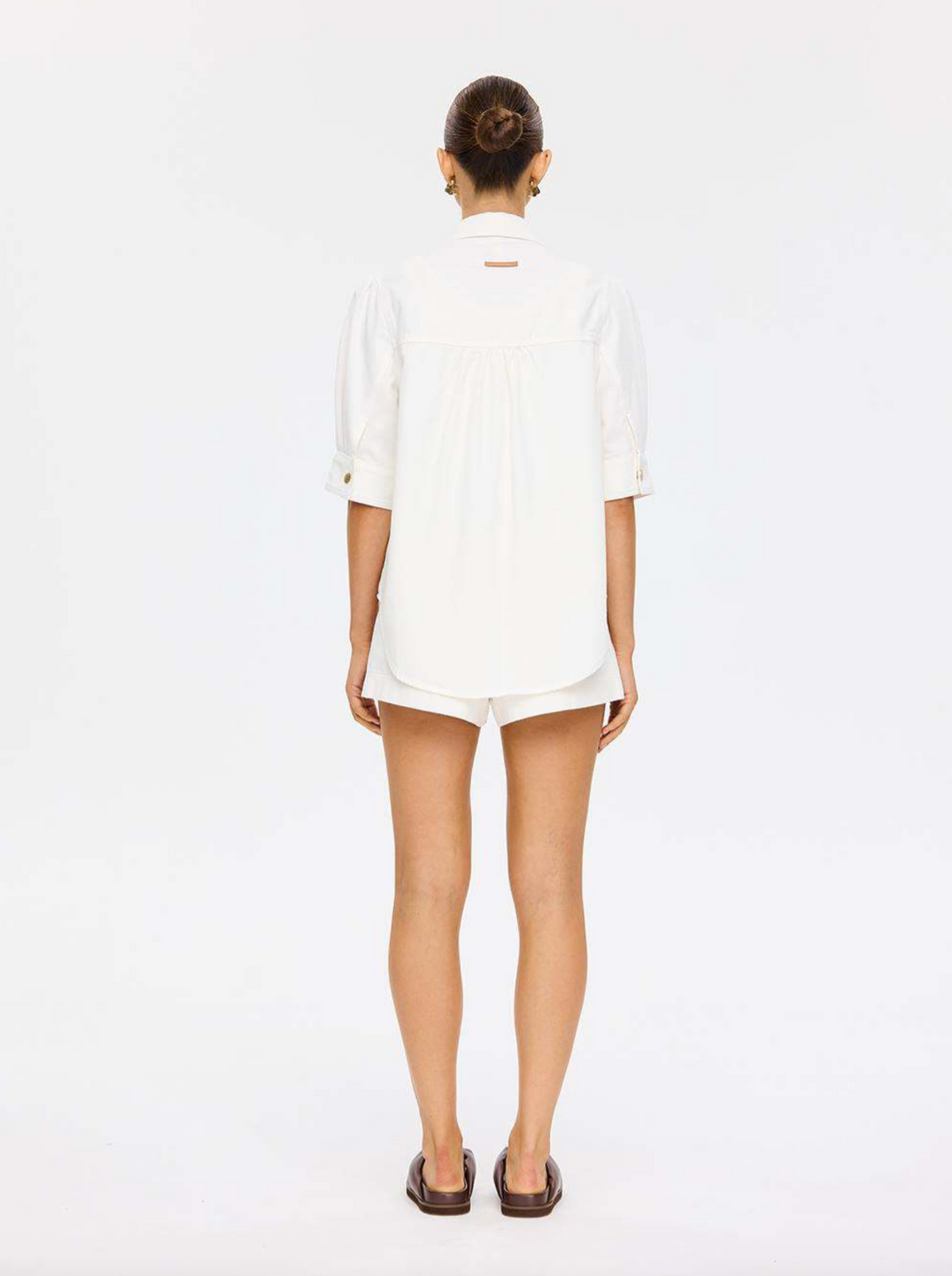 Kivari Lou Denim Shirt - White