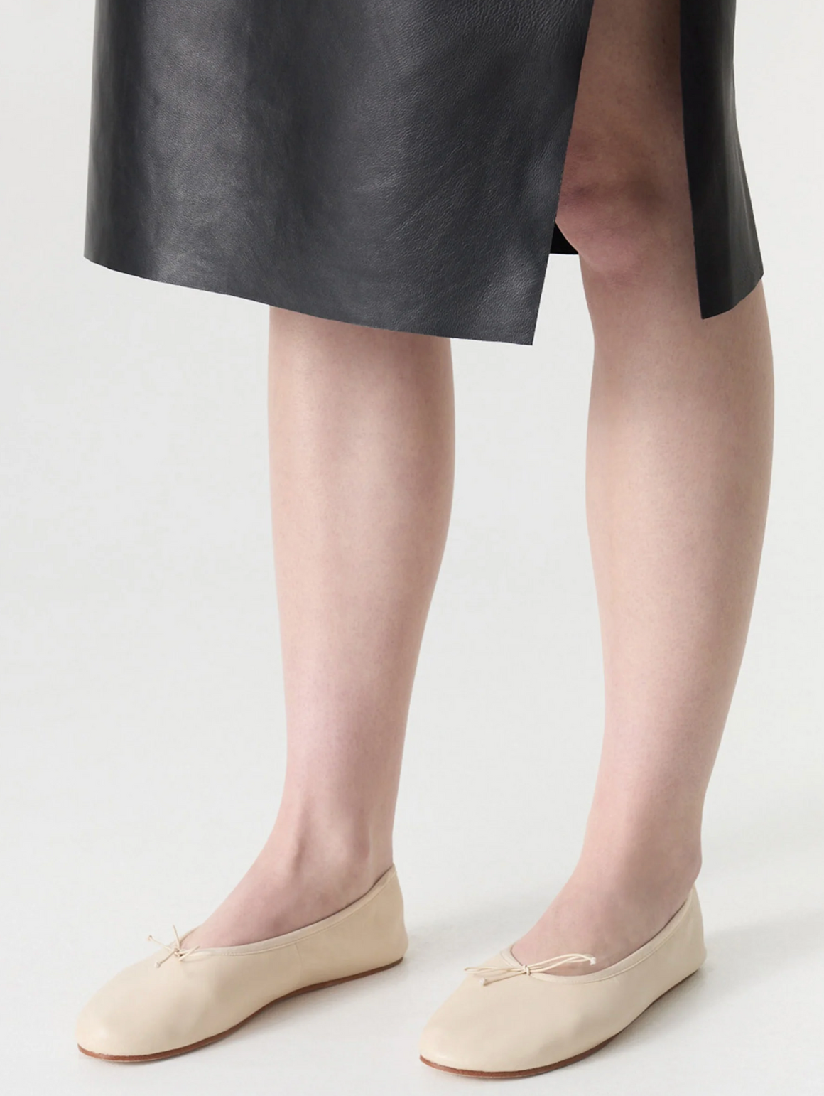 Bassike Ballet Flat - Natural