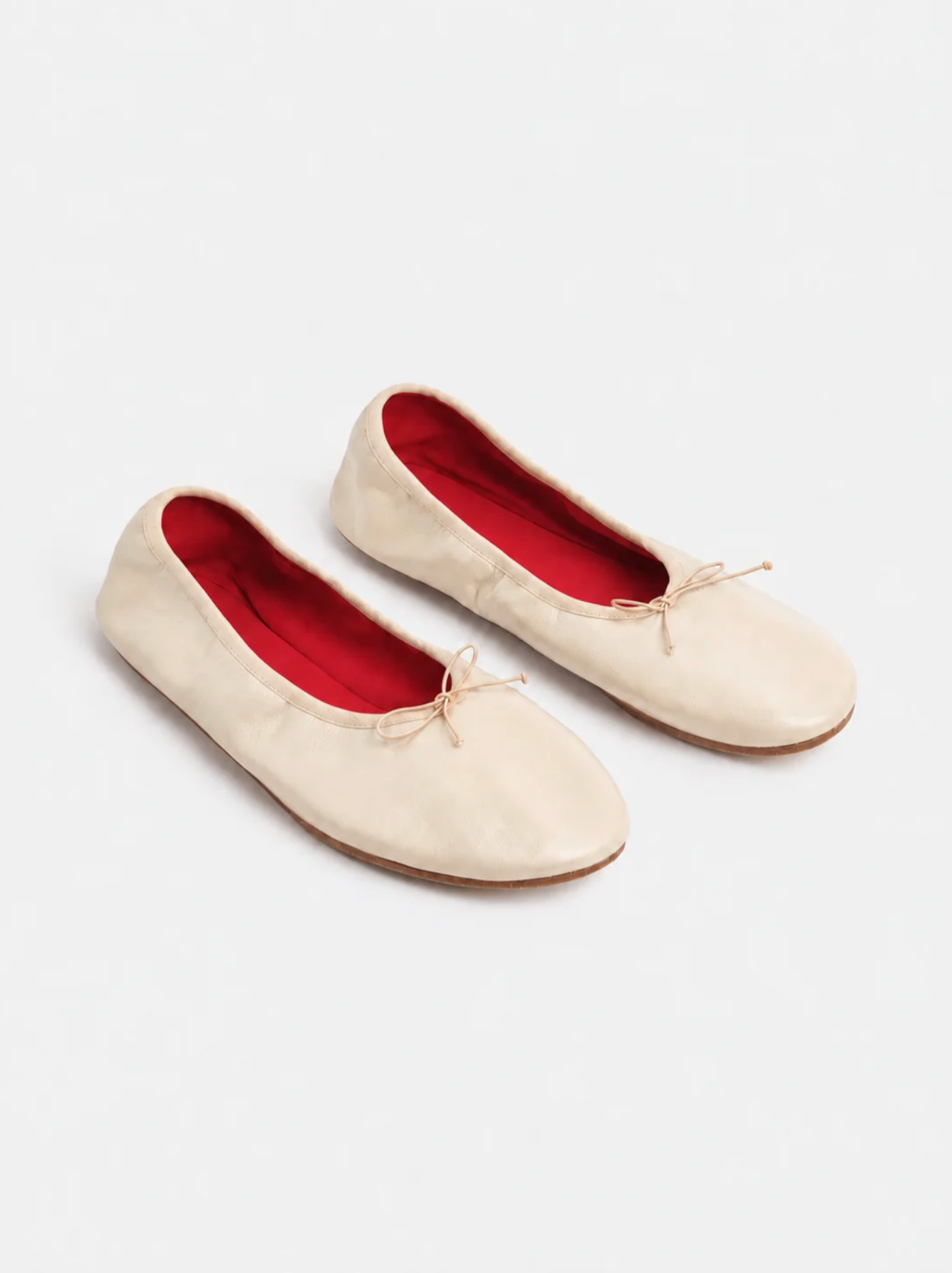 Bassike Ballet Flat - Natural