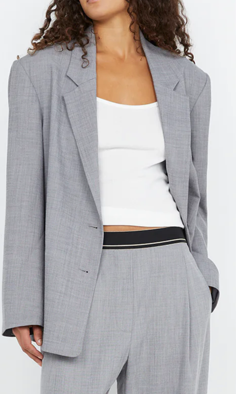 Bec and Bridge Jordin Blazer - Charcoal Weave