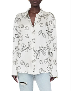Anine Bing Avalon Shirt - Oyster Bone