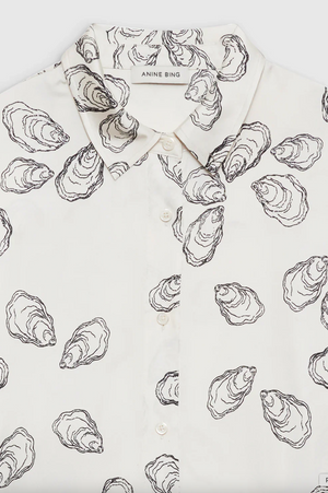 Anine Bing Avalon Shirt - Oyster Bone